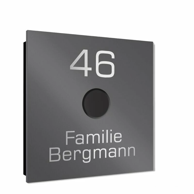 Ultraflache Aufputz Funkklingel Edelstahl 80x80mm RW 400m 52 Melodien Sam 4 Ultraflache Aufputz Funkklingel Edelstahl 80x80mm RW 400m 52 Melodien Sam – Bild 4