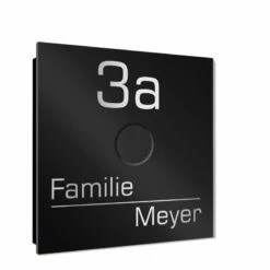 Ultraflache Aufputz Funkklingel Edelstahl 80x80mm RW 400m 52 Melodien Vivien -Türschilder aus Edelstahl Geschäft ultraflache aufputz funkklingel edelstahl 80x80mm rw 400m 52 melodien vivien3