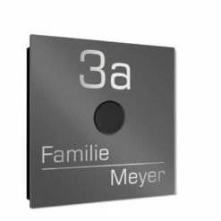 Ultraflache Aufputz Funkklingel Edelstahl 80x80mm RW 400m 52 Melodien Vivien -Türschilder aus Edelstahl Geschäft ultraflache aufputz funkklingel edelstahl 80x80mm rw 400m 52 melodien vivien4