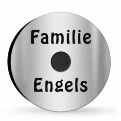 Ultraflache Aufputz Funkklingel Edelstahl 90mm Ø RW 400m 52 Melodien Lina