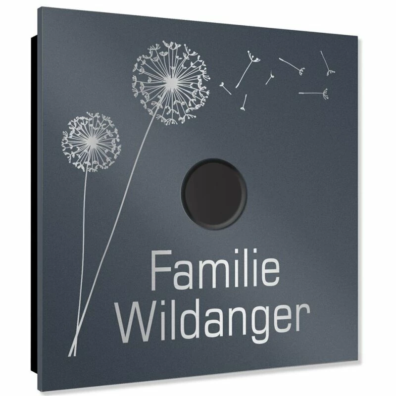 Ultraflache Aufputz Funkklingel Edelstahl RAL7016 Anthrazit Grau 120x120mm RW 400m 52 Melodien Bessy 2 Ultraflache Aufputz Funkklingel Edelstahl RAL7016 Anthrazit Grau 120x120mm RW 400m 52 Melodien Bessy – Bild 2