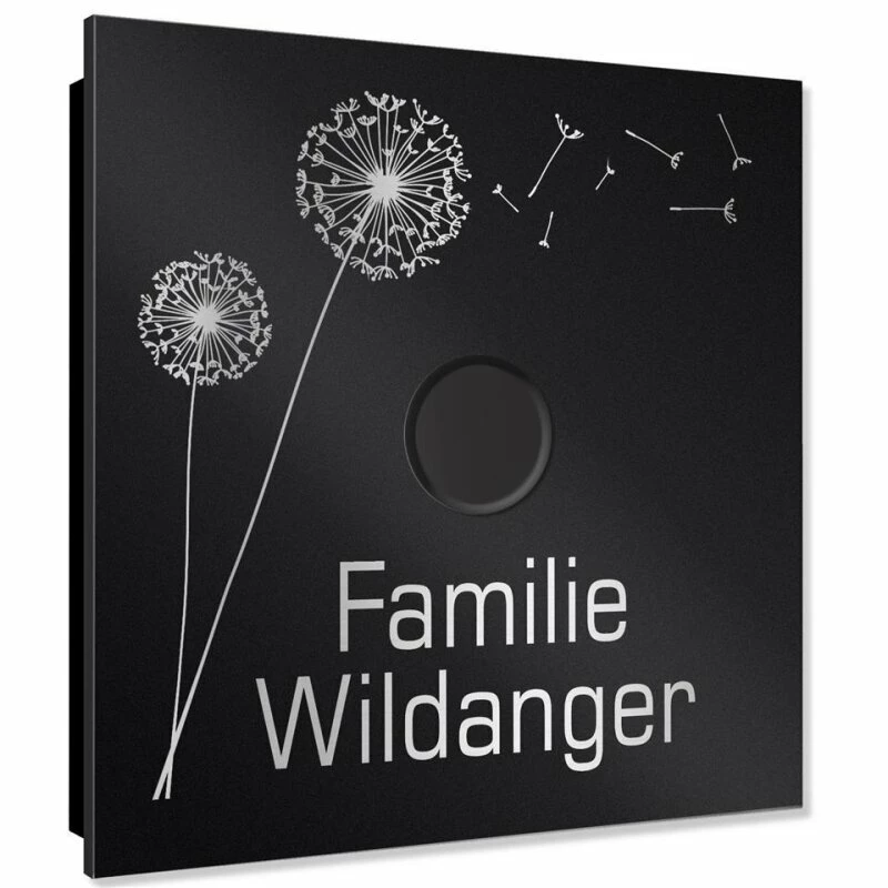 Ultraflache Aufputz Funkklingel Edelstahl RAL7016 Anthrazit Grau 120x120mm RW 400m 52 Melodien Bessy 3 Ultraflache Aufputz Funkklingel Edelstahl RAL7016 Anthrazit Grau 120x120mm RW 400m 52 Melodien Bessy – Bild 3