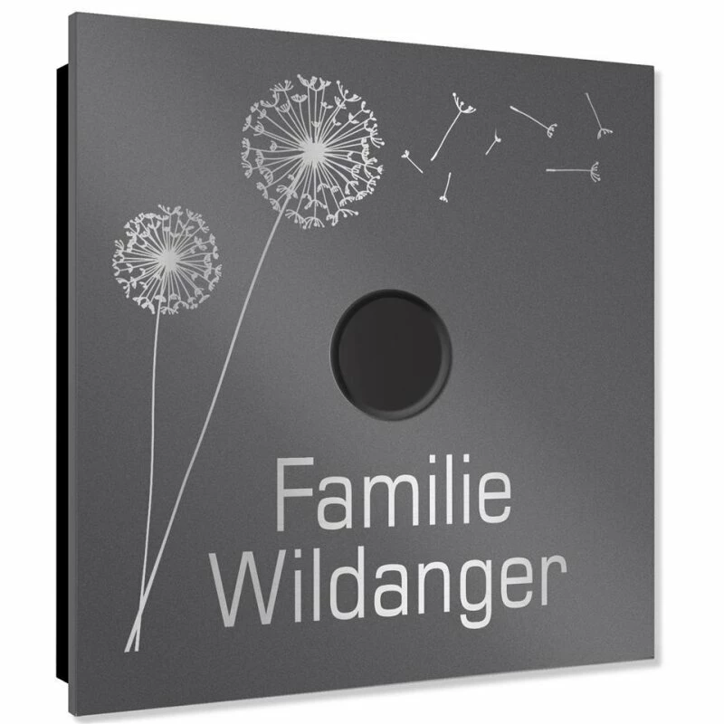 Ultraflache Aufputz Funkklingel Edelstahl RAL7016 Anthrazit Grau 120x120mm RW 400m 52 Melodien Bessy 4 Ultraflache Aufputz Funkklingel Edelstahl RAL7016 Anthrazit Grau 120x120mm RW 400m 52 Melodien Bessy – Bild 4