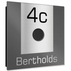 Ultraflache Aufputz Funkklingel Edelstahl RAL7016 Anthrazit Grau 120x120mm RW 400m 52 Melodien Lissy -Türschilder aus Edelstahl Geschäft ultraflache aufputz funkklingel edelstahl ral7016 anthrazit grau 120x120mm rw 400m 52 melodien lissy3