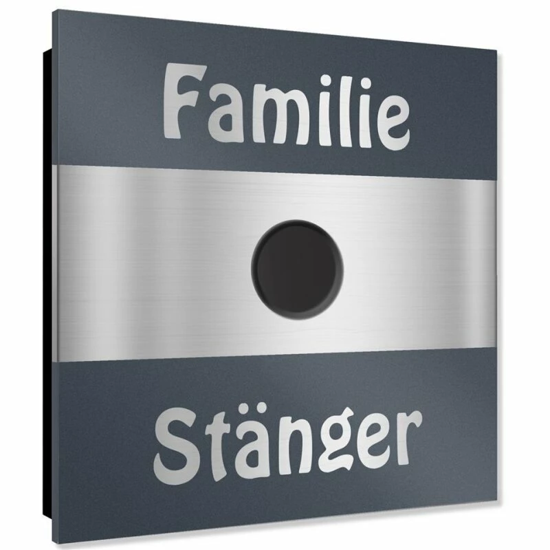 Ultraflache Aufputz Funkklingel Edelstahl RAL7016 Anthrazit Grau 120x120mm RW 400m 52 Melodien Tobi 1 Ultraflache Aufputz Funkklingel Edelstahl RAL7016 Anthrazit Grau 120x120mm RW 400m 52 Melodien Tobi