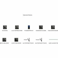 Unterputz/Aufputz Briefkasten KC 2065-PAK-1 Video-Türsprechanlage -Türschilder aus Edelstahl Geschäft unterputz aufputz briefkasten kc 2065 pak 1 video tuersprechanlage5