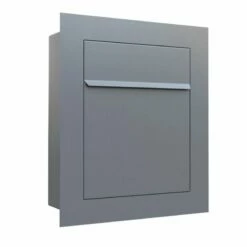 Unterputz Einbaubriefkasten Grau Metallic