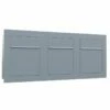 Unterputz Einbaubriefkasten Grau Metallic RAL 9007 3 Parteien