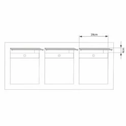 Unterputz Einbaubriefkasten Grau Metallic RAL 9007 3 Parteien -Türschilder aus Edelstahl Geschäft unterputz einbaubriefkasten grau metallic ral 9007 3 parteien4