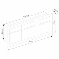Unterputz Einbaubriefkasten Grau Metallic RAL 9007 3 Parteien -Türschilder aus Edelstahl Geschäft unterputz einbaubriefkasten grau metallic ral 9007 3 parteien5