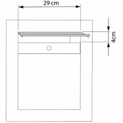 Unterputz Einbaubriefkasten Grau Metallic -Türschilder aus Edelstahl Geschäft unterputz einbaubriefkasten grau metallic5