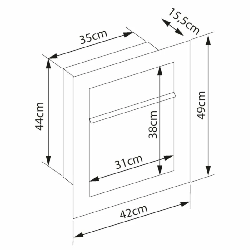 Unterputz Einbaubriefkasten In Rost Optik 4 Unterputz Einbaubriefkasten In Rost Optik – Bild 4