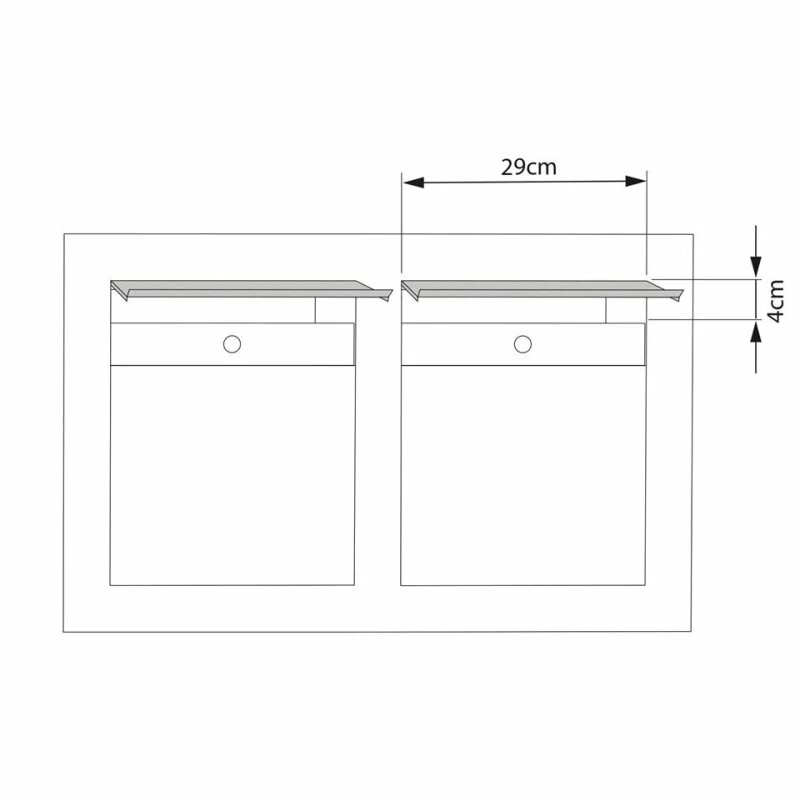 Unterputz Einbaubriefkasten RAL 9016 Verkehrsweiß 2 Parteien 5 Unterputz Einbaubriefkasten RAL 9016 Verkehrsweiß 2 Parteien – Bild 5