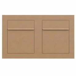 Unterputz Einbaubriefkasten Rostoptik RAL 8001 2 Parteien -Türschilder aus Edelstahl Geschäft unterputz einbaubriefkasten rostoptik ral 8001 2 parteien2