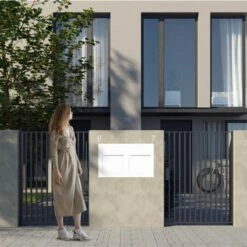 Unterputz Einbaubriefkasten Rostoptik RAL 8001 2 Parteien -Türschilder aus Edelstahl Geschäft unterputz einbaubriefkasten rostoptik ral 8001 2 parteien4