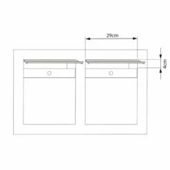 Unterputz Einbaubriefkasten Rostoptik RAL 8001 2 Parteien -Türschilder aus Edelstahl Geschäft unterputz einbaubriefkasten rostoptik ral 8001 2 parteien5