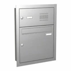 Unterputz Einbaubriefkastenanlage Mit Klingeltastern Und Sprechsieb Edelstahl 1-15 Fach Wählbar
