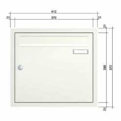 Unterputz Einbaubriefkastenanlage Weiß 1-15 Fach Wählbar -Türschilder aus Edelstahl Geschäft unterputz einbaubriefkastenanlage weiss 1 15 fach waehlbar3