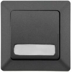 Unterputz Wipptaster Mit Namensschild Anthrazit 0-250V~/ 10A, Inkl. Rahmen -Türschilder aus Edelstahl Geschäft unterputz wipptaster mit namensschild anthrazit 0 250v 10a inkl rahmen2