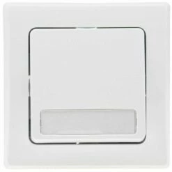 Unterputz Wipptaster Mit Namensschild Weiß 0-250V~/ 10A, Inkl. Rahmen -Türschilder aus Edelstahl Geschäft unterputz wipptaster mit namensschild weiss 0 250v 10a inkl rahmen2