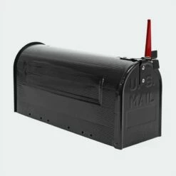US Mailbox Amerikanischer Briefkasten Postkasten BOX Wandbriefkasten Kult SCHWARZ -Türschilder aus Edelstahl Geschäft us mailbox amerikanisches design schwarz briefkasten standbriefkasten2