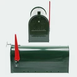 US Mailbox Briefkasten Amerikanisches Design Grün Mit Wandhalterung -Türschilder aus Edelstahl Geschäft us mailbox briefkasten amerikanisches design gruen mit wandhalterung4