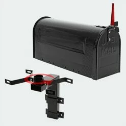 US Mailbox Briefkasten Amerikanisches Design Schwarz Mit Wandhalterung -Türschilder aus Edelstahl Geschäft us mailbox briefkasten amerikanisches design schwarz mit wandhalterung3