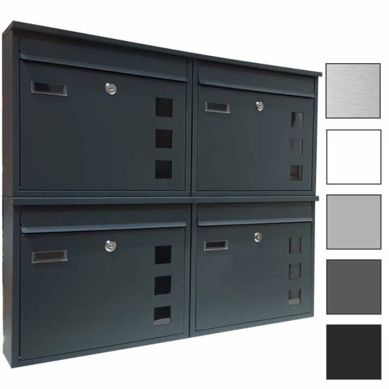 Wandbriefkästen Mit Sichtfenster Beliebig Erweiterbar Bis 30 Kästen 1 Wandbriefkästen Mit Sichtfenster Beliebig Erweiterbar Bis 30 Kästen