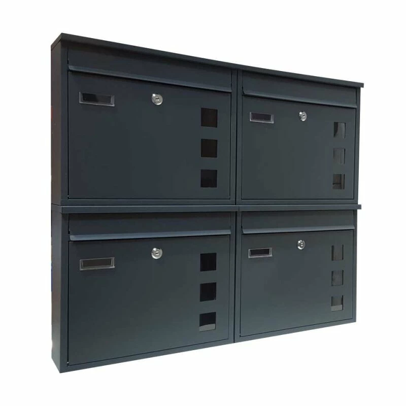 Wandbriefkästen Mit Sichtfenster Beliebig Erweiterbar Bis 30 Kästen 2 Wandbriefkästen Mit Sichtfenster Beliebig Erweiterbar Bis 30 Kästen – Bild 2