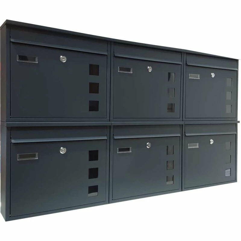 Wandbriefkästen Mit Sichtfenster Beliebig Erweiterbar Bis 30 Kästen 3 Wandbriefkästen Mit Sichtfenster Beliebig Erweiterbar Bis 30 Kästen – Bild 3