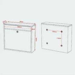 Wandbriefkästen Ohne Sichtfenster Beliebig Erweiterbar Bis 30 Kästen -Türschilder aus Edelstahl Geschäft wandbriefkaesten ohne sichtfenster beliebig erweiterbar bis 30 kaesten8