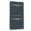 Wandbriefkästen Ohne Sichtfenster Beliebig Erweiterbar Bis 50 Kästen In RAL 7016 Feinstruktur Mit Edelstahlblende