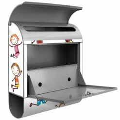 Wandbriefkasten Briefkasten Edelstahl Happy Kids -Türschilder aus Edelstahl Geschäft wandbriefkasten briefkasten edelstahl happy kids4