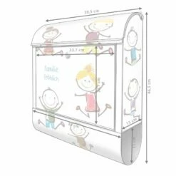 Wandbriefkasten Briefkasten Edelstahl Happy Kids -Türschilder aus Edelstahl Geschäft wandbriefkasten briefkasten edelstahl happy kids5