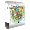 Wandbriefkasten Briefkasten Edelstahl Märchenzauberbaum