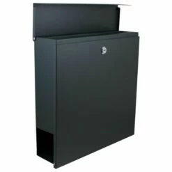 Wandbriefkasten Briefkasten Postkasten Mit Zeitungsfach RAL 7016 Anthrazit Grau -Türschilder aus Edelstahl Geschäft wandbriefkasten briefkasten postkasten mit zeitungsfach ral 7016 anthrazit grau4