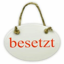 Wendeschild Oval, 15 X 10 Cm, Frei/besetzt