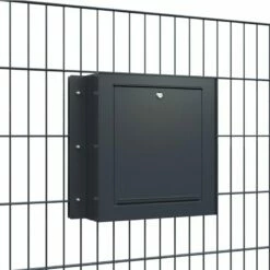 Zaunbriefkasten Schwarz RAL 9005 13 Zaunbriefkasten Schwarz RAL 9005 -Türschilder aus Edelstahl Geschäft zaunbriefkasten schwarz ral 90054