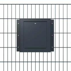 Zaunbriefkasten Schwarz RAL 9005 14 Zaunbriefkasten Schwarz RAL 9005 -Türschilder aus Edelstahl Geschäft zaunbriefkasten schwarz ral 90055