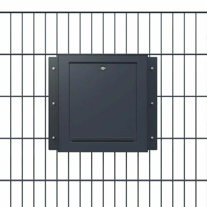 Zaunbriefkasten Schwarz RAL 9005 5 Zaunbriefkasten Schwarz RAL 9005 – Bild 5