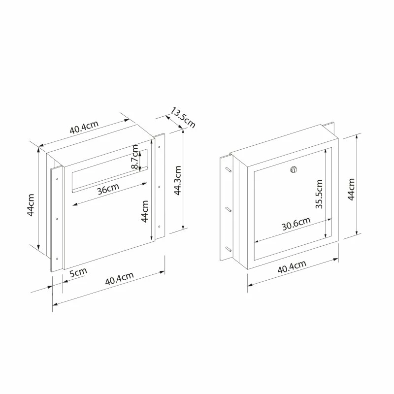 Zaunbriefkasten Schwarz RAL 9005 6 Zaunbriefkasten Schwarz RAL 9005 – Bild 6