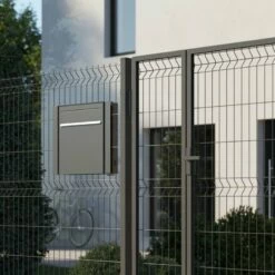 Zaunbriefkasten Weiß RAL 9016 -Türschilder aus Edelstahl Geschäft zaunbriefkasten weiss ral 901610