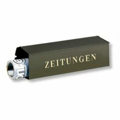 Zeitungsbox Kupfer Mit Geprägter Beschriftung Zeitungen