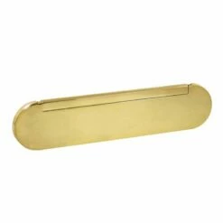 Zugluftstopper Mit Aussendrehende Klappe Messing Unlackiert