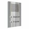 Zweifamilien Edelstahl Türklingel 150x250mm Mit Sprechsieb