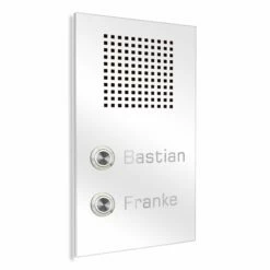 Zweifamilien Edelstahl Türklingel 150x250mm Mit Sprechsieb 8 Zweifamilien Edelstahl Türklingel 150x250mm Mit Sprechsieb -Türschilder aus Edelstahl Geschäft zweifamilien edelstahl tuerklingel 150x250mm mit sprechsieb4